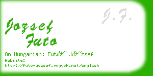 jozsef futo business card